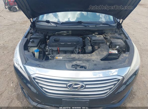 5NPE24AF8GH316608 2016 HYUNDAI SONATA Black უკანა ხედი
