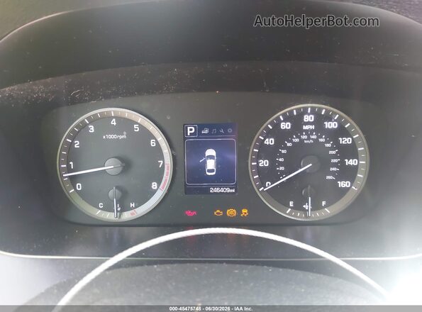 5NPE24AF8GH316608 2016 HYUNDAI SONATA Black უკანა სავარძლების ხედი