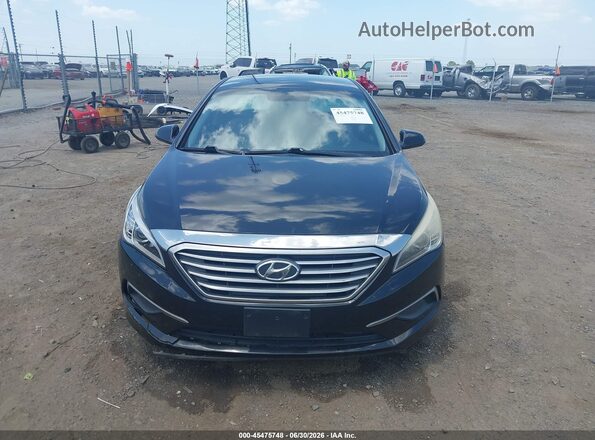 5NPE24AF8GH316608 2016 HYUNDAI SONATA Black ხელსაწყოთა პანელის ხედი
