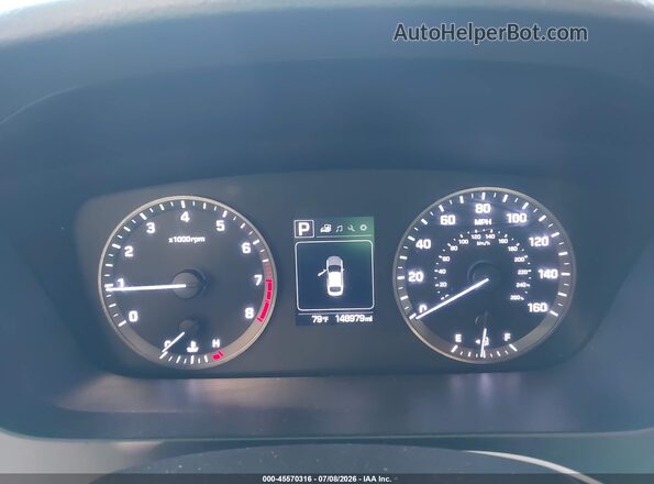 5NPE24AF8GH320058 2016 HYUNDAI SONATA Silver უკანა სავარძლების ხედი