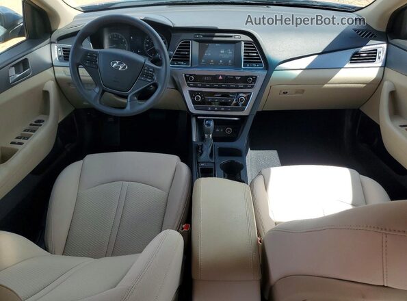 5NPE24AF8GH331643 2016 HYUNDAI SONATA Синий Вид панели приборов