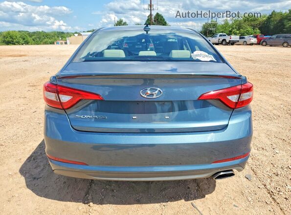 5NPE24AF8GH331643 2016 HYUNDAI SONATA Синий Вид сзади