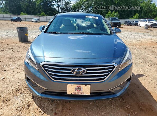 5NPE24AF8GH331643 2016 HYUNDAI SONATA Синий Вид спереди