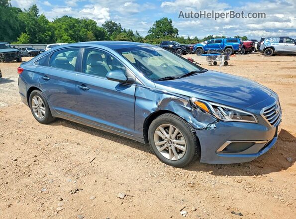5NPE24AF8GH331643 2016 HYUNDAI SONATA Синий Передняя правая четверть