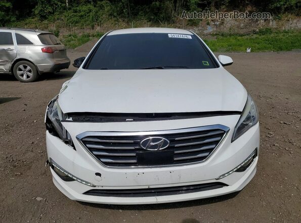 5NPE24AF8GH346935 2016 HYUNDAI SONATA White Front view