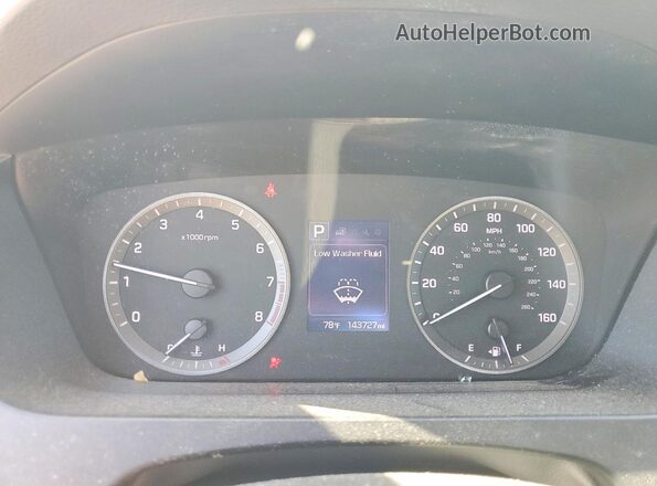 5NPE24AF8GH368224 2016 HYUNDAI SONATA Silver Widok zestawu wskaźników