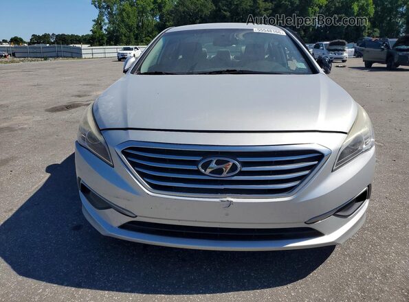 5NPE24AF8GH368224 2016 HYUNDAI SONATA Silver Widok z przodu