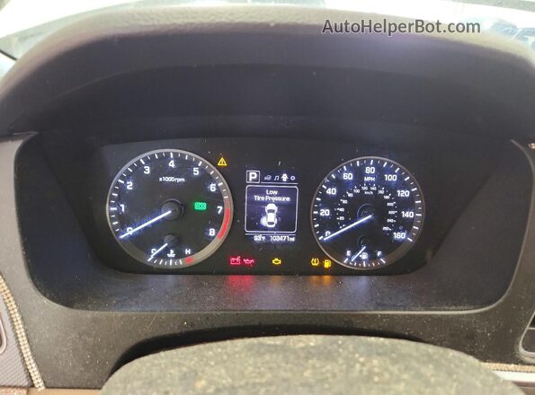 5NPE24AF8GH376971 2016 HYUNDAI SONATA Белый Вид щитка приборов