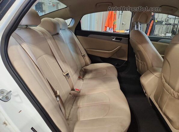 5NPE24AF8GH376971 2016 HYUNDAI SONATA Белый Вид задних сидений