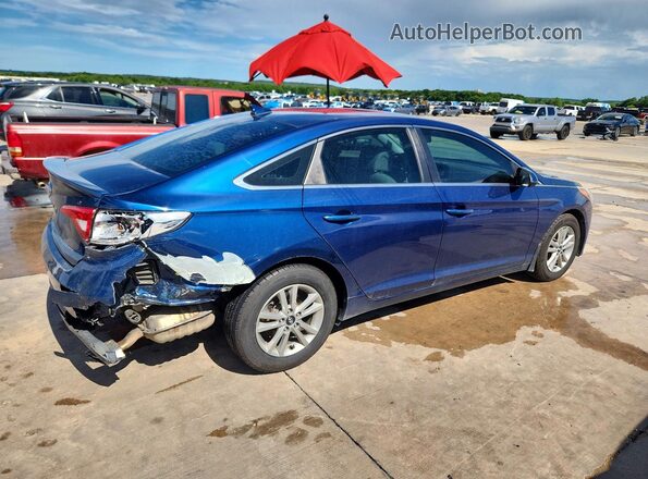 5NPE24AF8GH380163 2016 HYUNDAI SONATA Blue Հետևի աջ