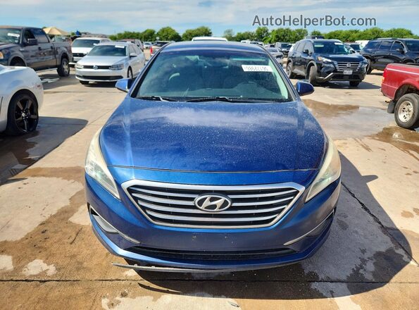 5NPE24AF8GH380163 2016 HYUNDAI SONATA Blue Դիմացի տեսք