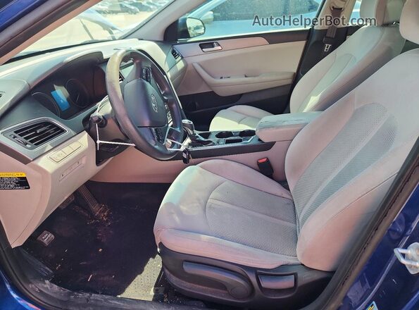 5NPE24AF8GH380163 2016 HYUNDAI SONATA Blue Սալոնի դիմացի տեսք