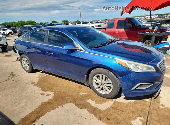 5NPE24AF8GH380163 2016 HYUNDAI SONATA Blue Առջևի աջ