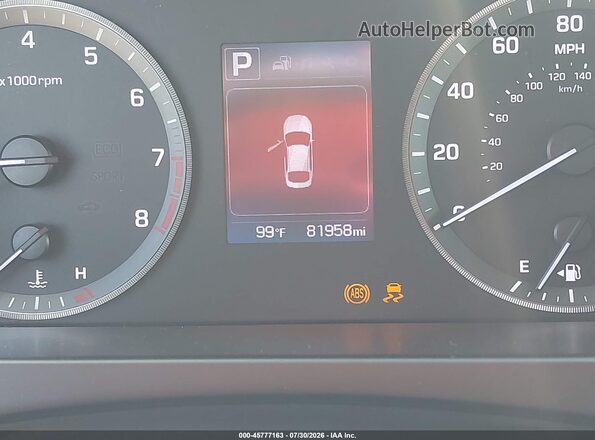 5NPE24AF8GH404705 2016 HYUNDAI SONATA Blue Вид задніх сидінь
