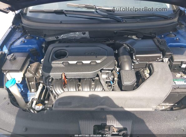 5NPE24AF8GH404705 2016 HYUNDAI SONATA Blue Вид ззаду