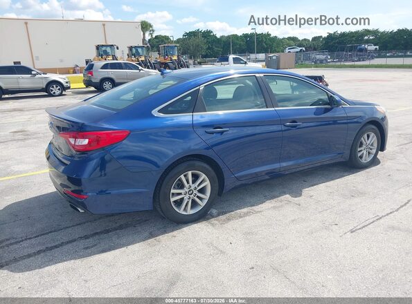 5NPE24AF8GH404705 2016 HYUNDAI SONATA Blue Задня права чверть