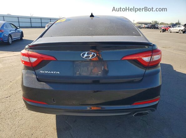 5NPE24AF8HH478854 2017 HYUNDAI SONATA Black Հետևի տեսք