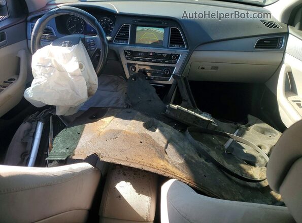 5NPE24AF8HH478854 2017 HYUNDAI SONATA Black Առջևի վահանակի տեսք