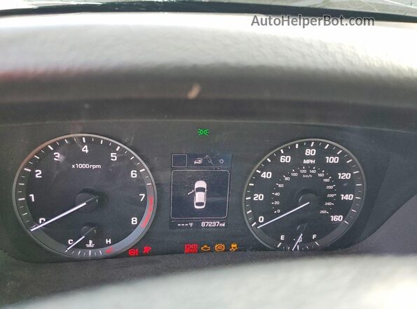 5NPE24AF8HH481771 2017 HYUNDAI SONATA Silver Instrument cluster view