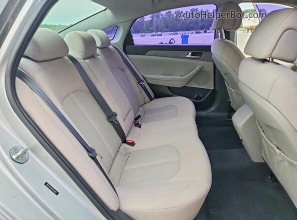 5NPE24AF8HH494651 2017 HYUNDAI SONATA Silver უკანა სავარძლების ხედი