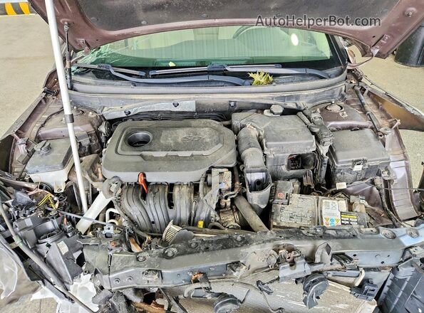 5NPE24AF8HH534582 2017 HYUNDAI SONATA Brown უკანა სალონის ხედი