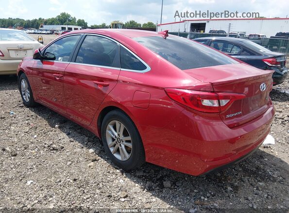 5NPE24AF8HH592210 2017 HYUNDAI SONATA Red Հետևի ձախ