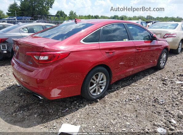 5NPE24AF8HH592210 2017 HYUNDAI SONATA Red Հետևի աջ