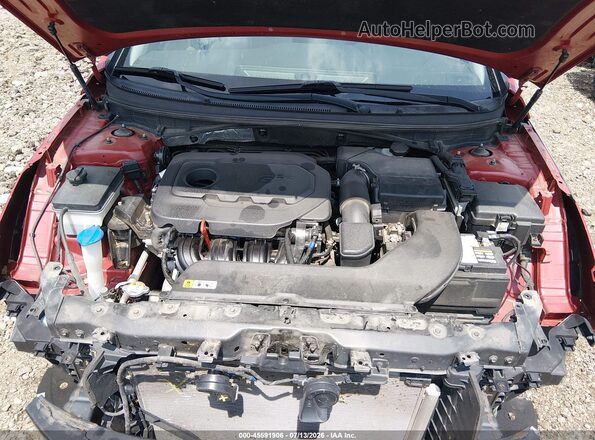 5NPE24AF8HH592210 2017 HYUNDAI SONATA Red Հետևի տեսք