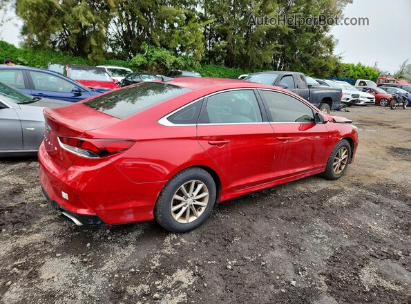 5NPE24AF8JH622201 2018 HYUNDAI SONATA Maroon Tył prawy