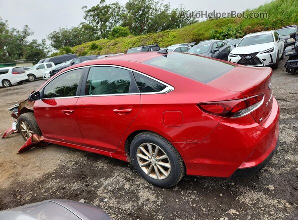 5NPE24AF8JH622201 2018 HYUNDAI SONATA Maroon Tył lewy