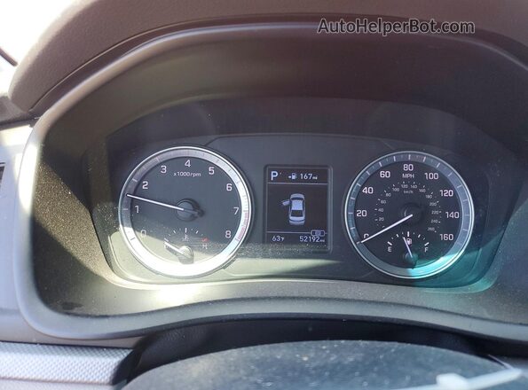 5NPE24AF8JH643596 2018 HYUNDAI SONATA Red Instrument cluster view