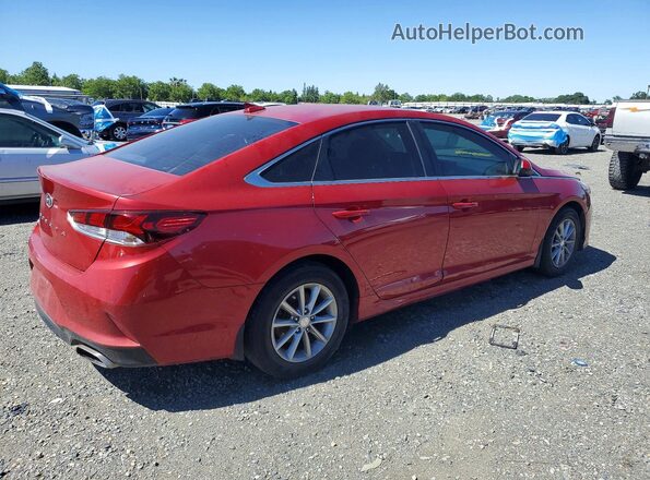 5NPE24AF8JH643596 2018 HYUNDAI SONATA Red Rear right