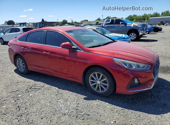 5NPE24AF8JH643596 2018 HYUNDAI SONATA Red Front right