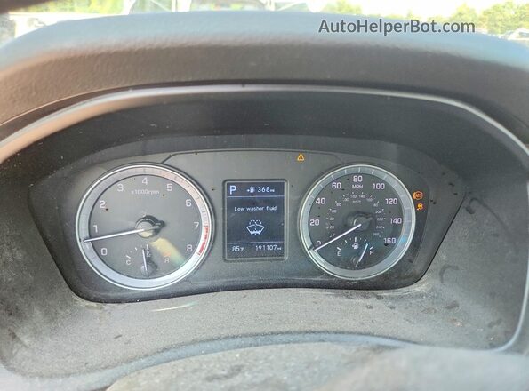 5NPE24AF8JH682284 2018 HYUNDAI SONATA Gray Widok zestawu wskaźników