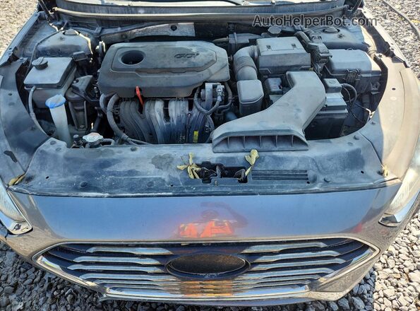 5NPE24AF8JH682284 2018 HYUNDAI SONATA Gray Widok wnętrza z tyłu
