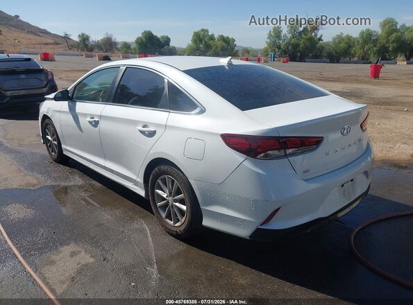 5NPE24AF8JH683922 2018 HYUNDAI SONATA Белый Задняя левая четверть
