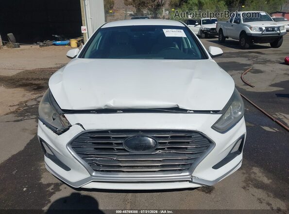 5NPE24AF8JH683922 2018 HYUNDAI SONATA Белый Вид щитка приборов