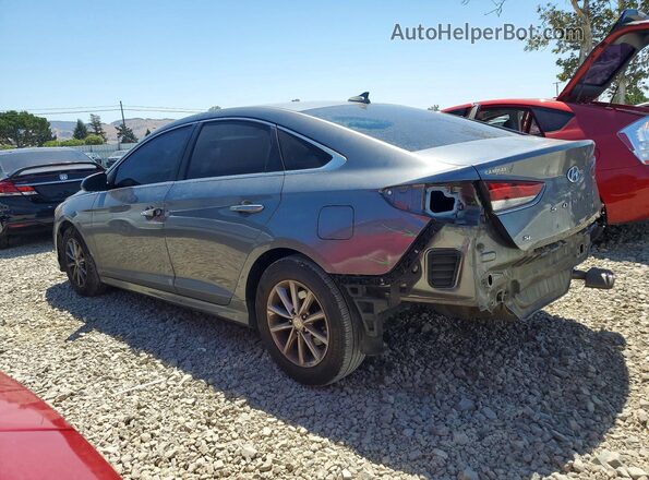 5NPE24AF8KH732280 2019 HYUNDAI SONATA Gray Trasero izquierdo
