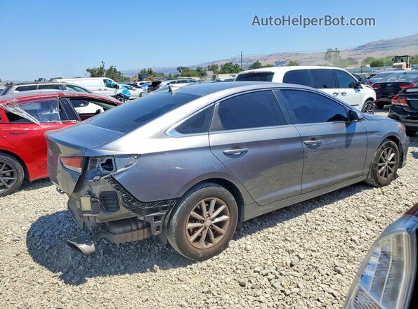 5NPE24AF8KH732280 2019 HYUNDAI SONATA Gray Trasero derecho