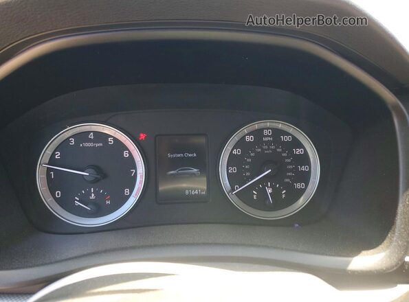 5NPE24AF8KH732280 2019 HYUNDAI SONATA Gray Vista del cuadro de instrumentos