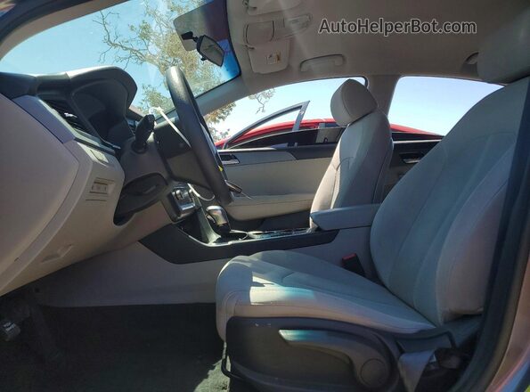 5NPE24AF8KH732280 2019 HYUNDAI SONATA Gray Vista interior delantera