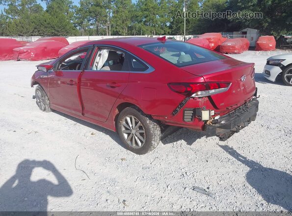 5NPE24AF8KH754005 2019 HYUNDAI SONATA Красный Задняя левая четверть