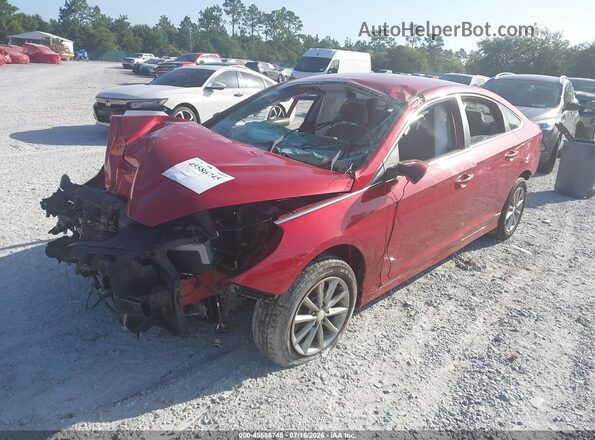5NPE24AF8KH754005 2019 HYUNDAI SONATA Красный Передняя левая четверть