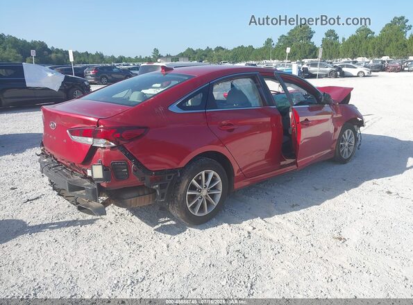 5NPE24AF8KH754005 2019 HYUNDAI SONATA Красный Задняя правая четверть