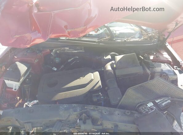 5NPE24AF8KH754005 2019 HYUNDAI SONATA Красный Вид сзади