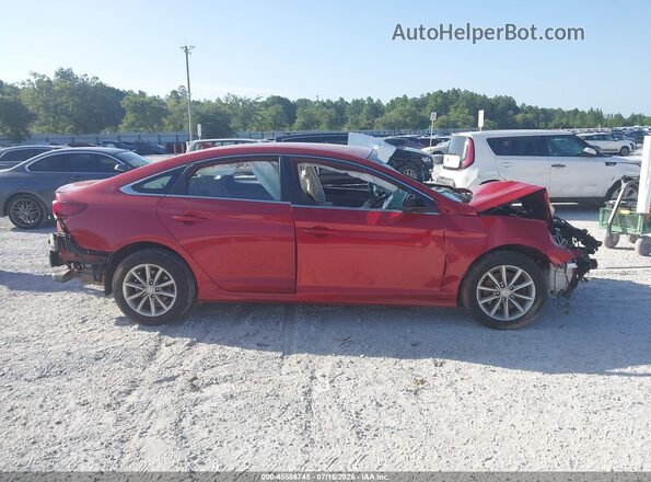 5NPE24AF8KH754005 2019 HYUNDAI SONATA Красный Вид щитка приборов
