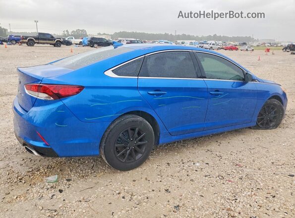 5NPE24AF8KH767935 2019 HYUNDAI SONATA Синий Задняя правая четверть