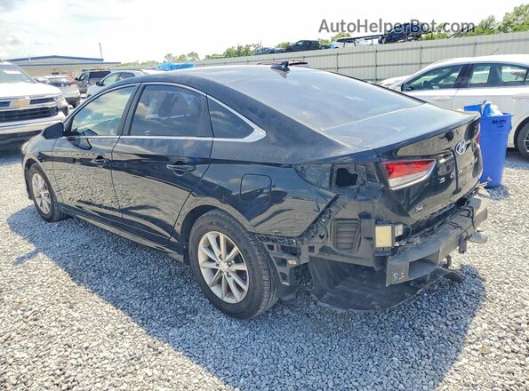 5NPE24AF8KH794293 2019 HYUNDAI SONATA Black უკანა მარცხენა