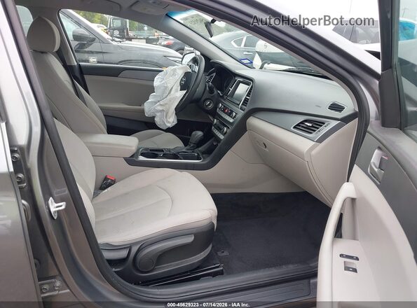 5NPE24AF8KH794715 2019 HYUNDAI SONATA Gray Սալոնի դիմացի տեսք