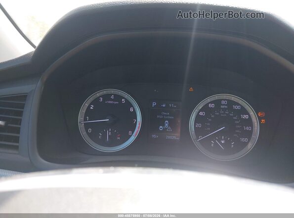 5NPE24AF8KH796285 2019 HYUNDAI SONATA Silver Widok tylnych siedzeń